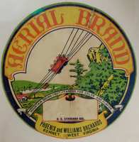 Aerial Brand label of Phoenix Orchard