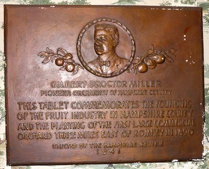 Mr. Gilbert Miller planted the first orchard.