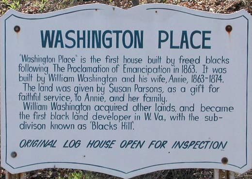 Washington Home sign