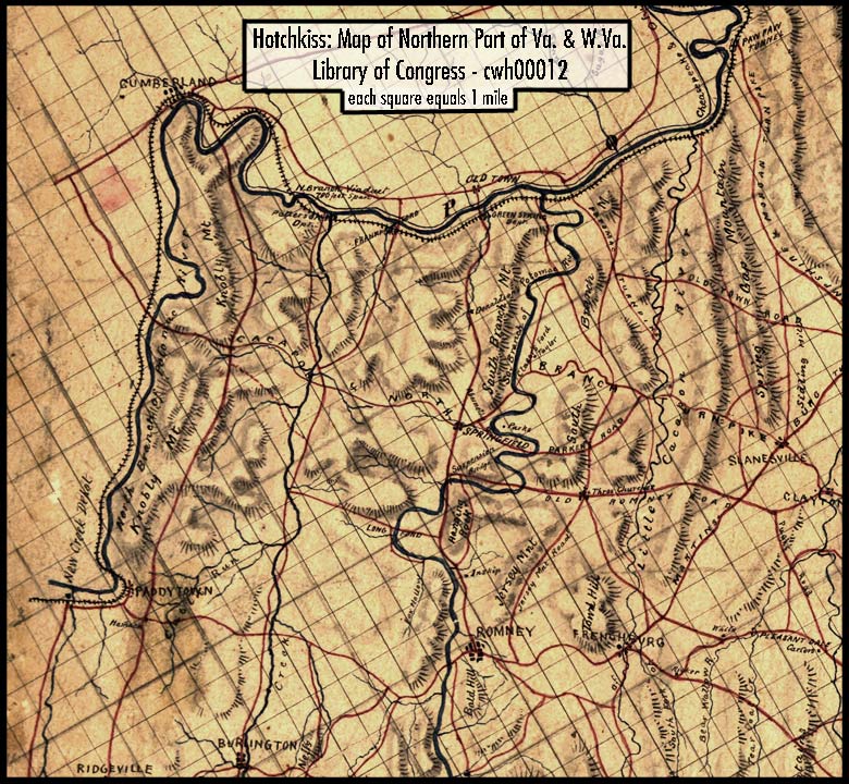 Hampshire County north section map