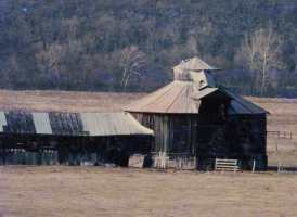 barn and attached feed shed