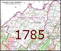 The location of the Northern Neck Proprietary boundary (Lord Fairfax's domain) was the original southern boundary of Hampshire County.