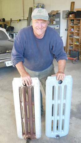 old hot water radiators refurbished