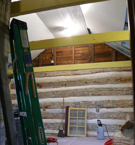 View of the almost finished second floor room
