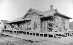 Romney Railroad Depot used by students of the Schools for the Deaf and Blind