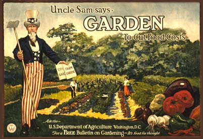 Uncle Sam says garden!